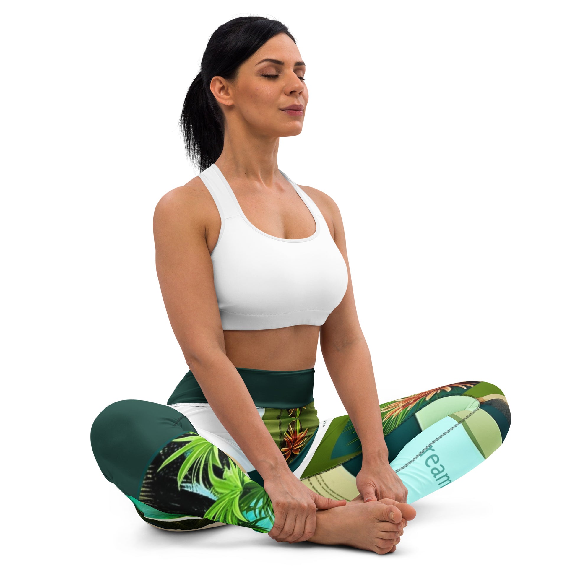Tropical Yoga Leggings - Vibrant Activewear