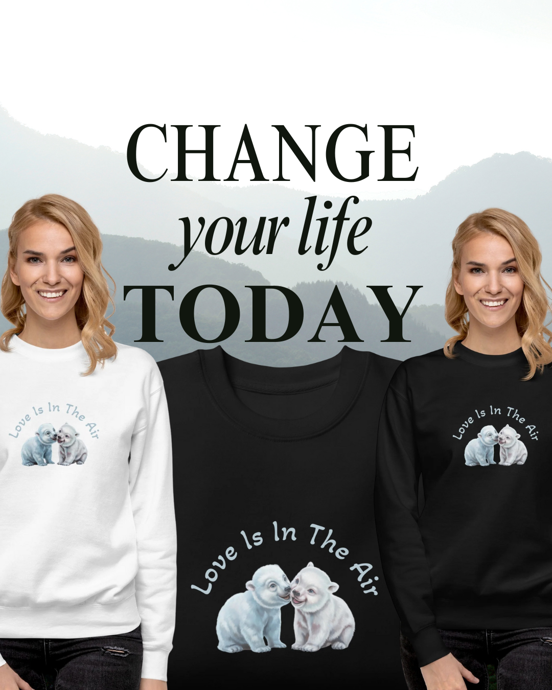 Unisex Premium Sweatshirt Polar Bears