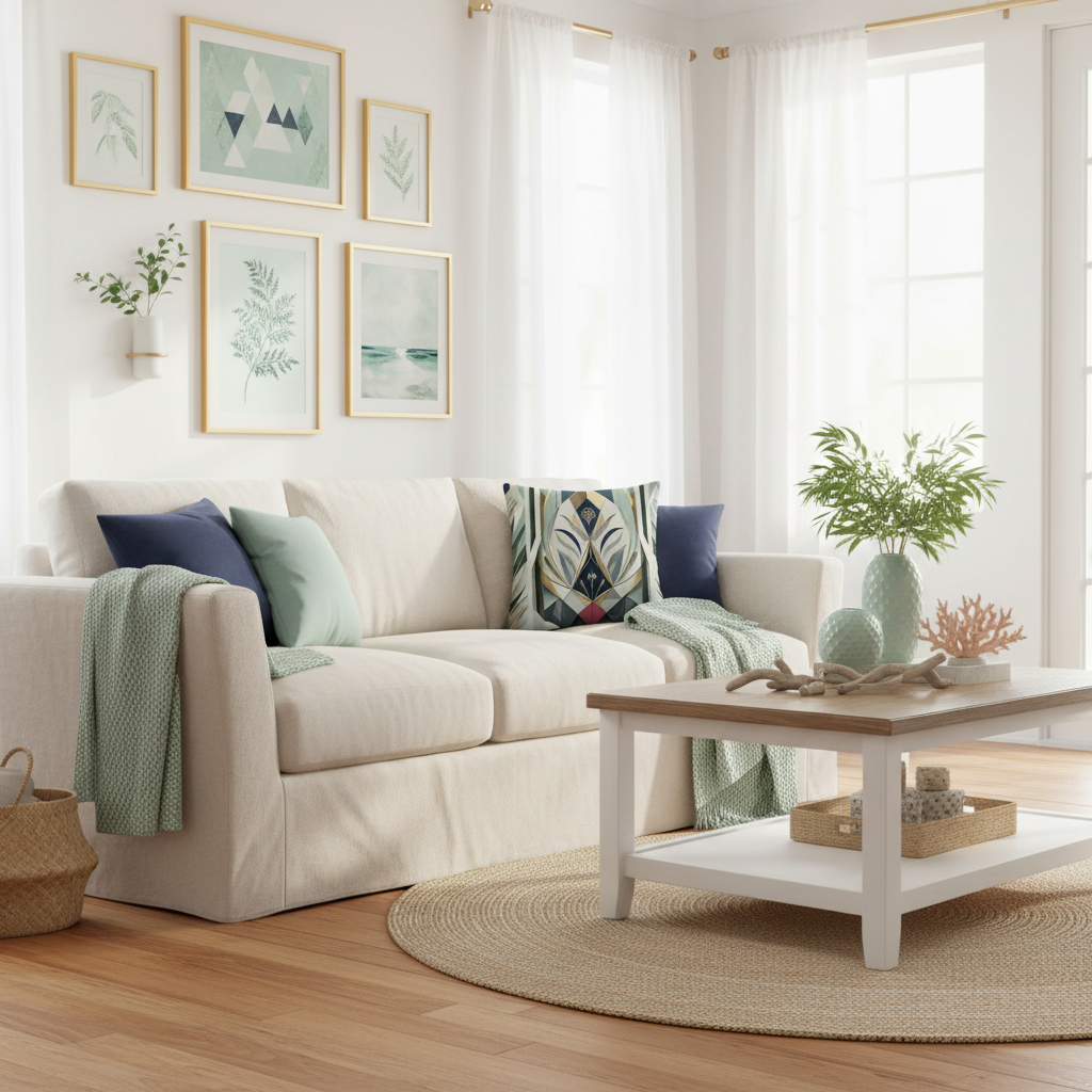 Beautiful coastal living room