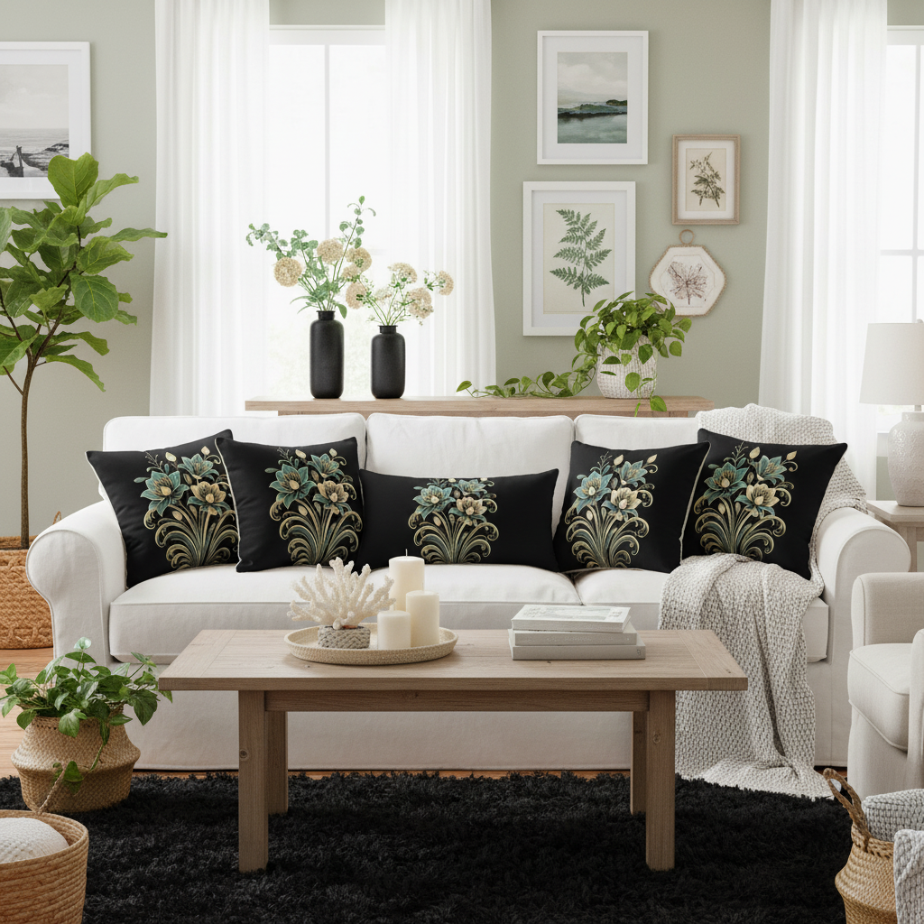 Beautifully Decorated Coastal Room