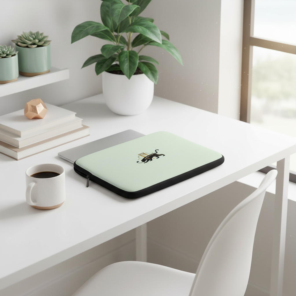 Big Cat Laptop Sleeve - Stylish Coordinated Workspace
