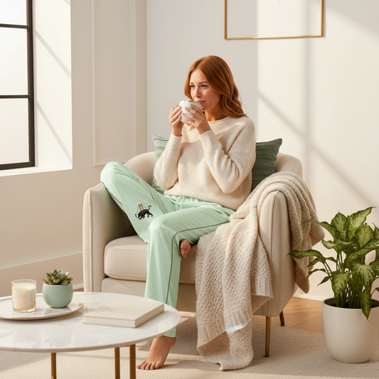 Big Cat Pajama Pants - Beautiful Living Room with Correct Pants