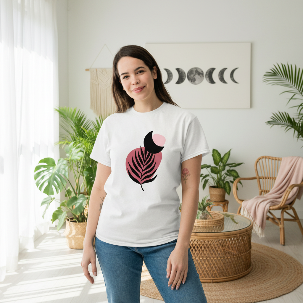 Black and Pink Design - White