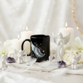 Black Night Wing Mug - Spiritual Angel Scene