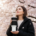 ravel mug with a handle Cherry Blossom