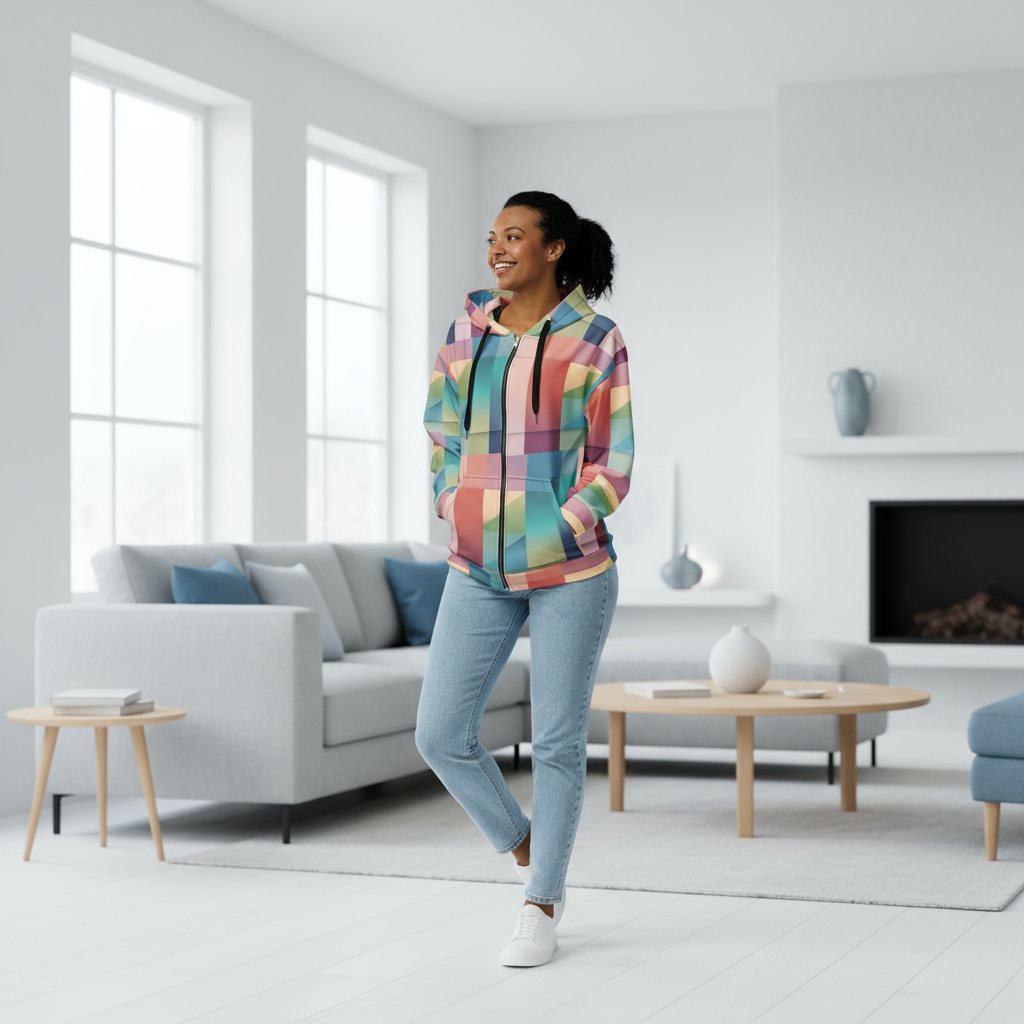 Unisex mikina na zip Barvy