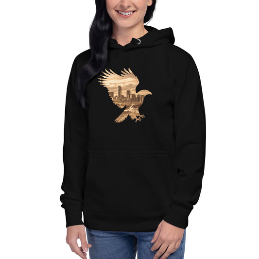 Eagle Unisex Hoodie - Comfortable Wildlife Design Sweatshirt