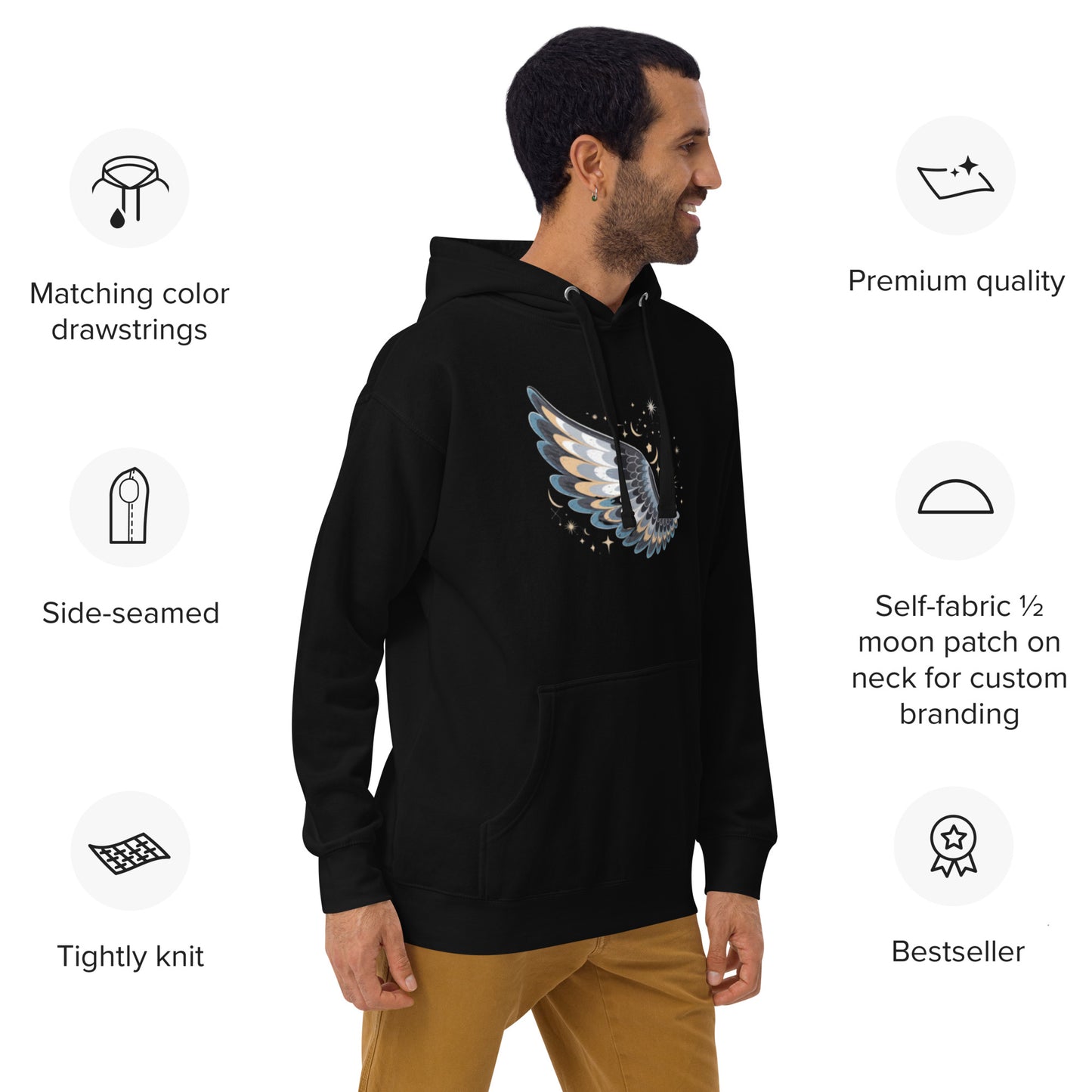 Unisex Hoodie Night Wing