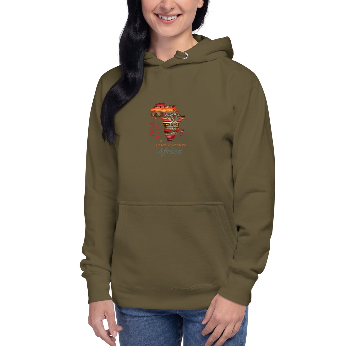Africa Unisex Hoodie - African Design Hooded Sweatshirt