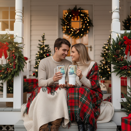 Cute Seal Mug - Couple Close-up