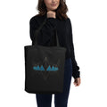 Blue Triangles Eco Tote Bag Lifestyle