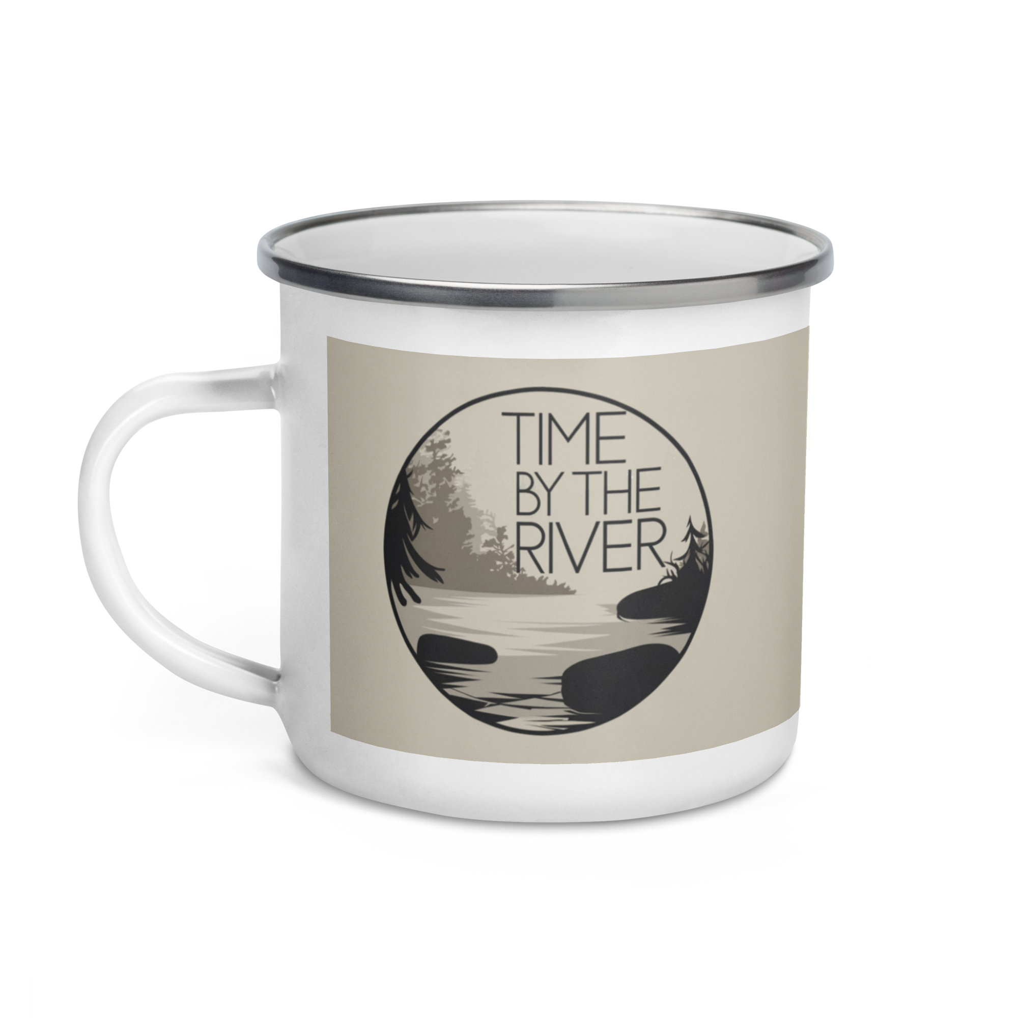 Enamel Mug Time by the River