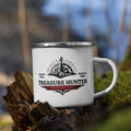 Treasure Hunter Enamel Mug - Adventure Coffee Cup