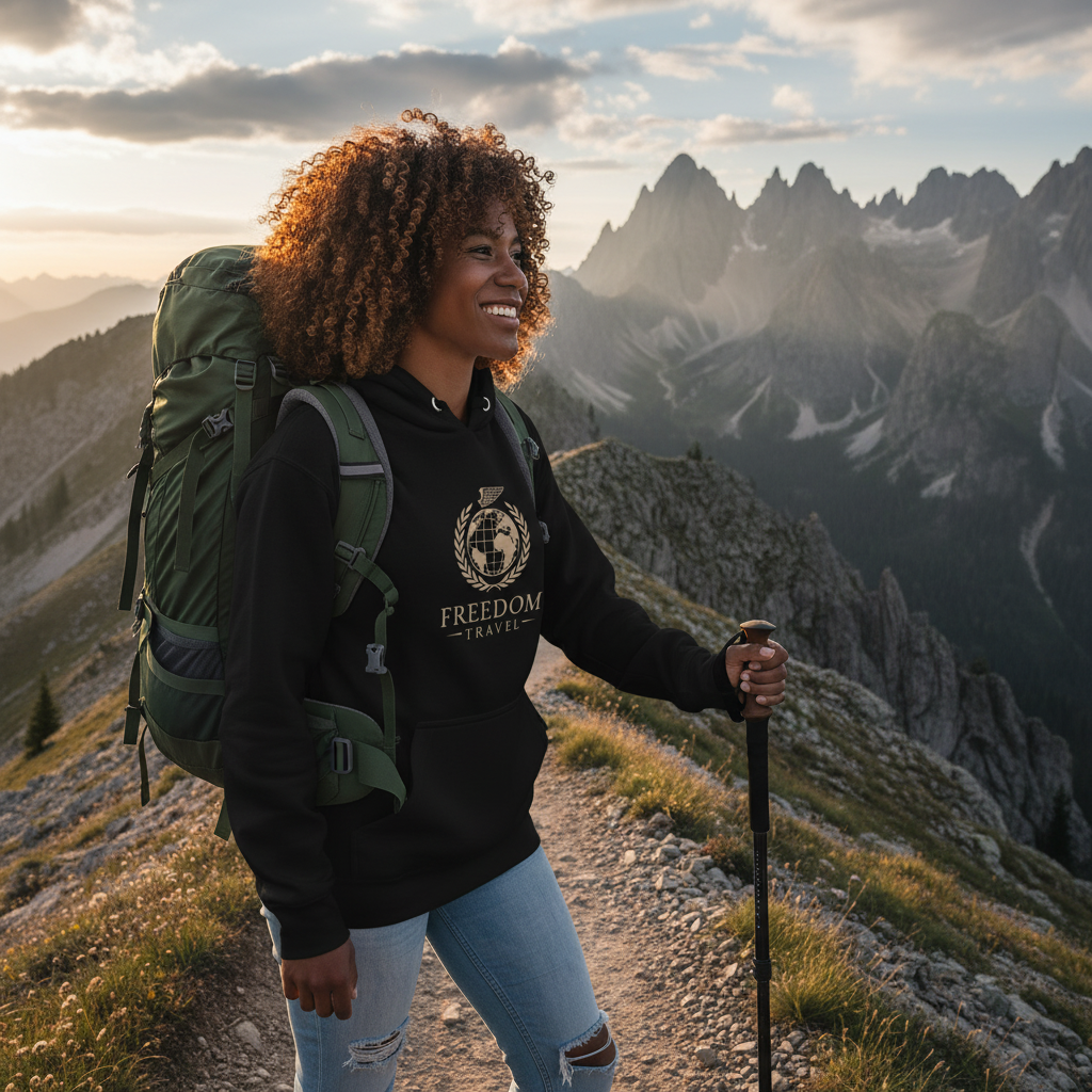 Unisex Hoodie Freedom Travel - Adventure Comfort Wear