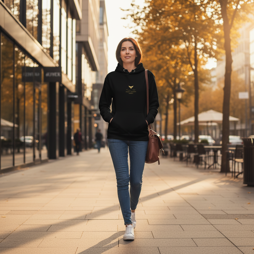 Golden Bird Unisex Hoodie Lifestyle