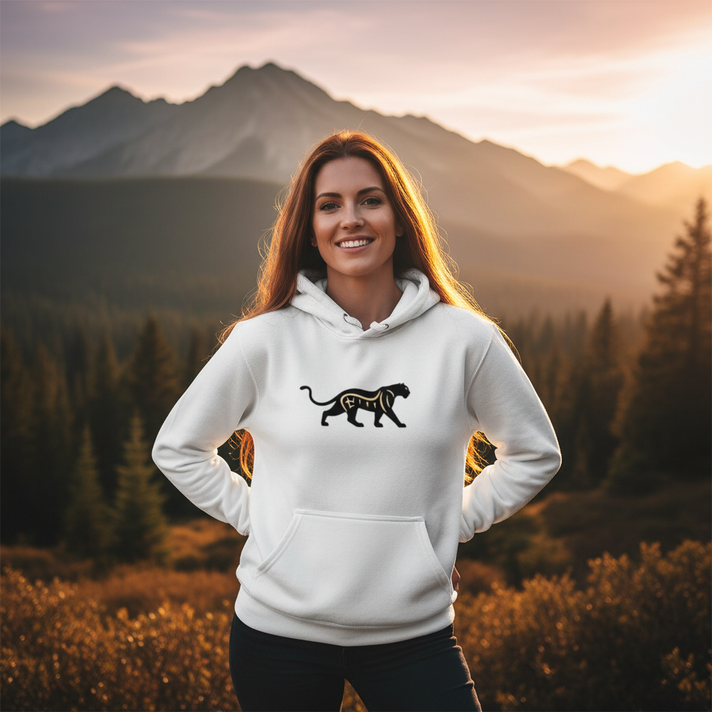 Jaguar Hoodie White - Nature