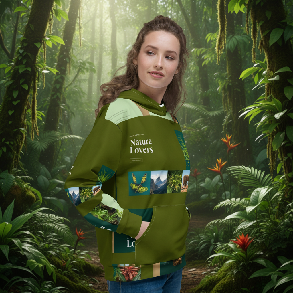 Sudadera unisex con capucha para amantes de la naturaleza: ropa cómoda para exteriores