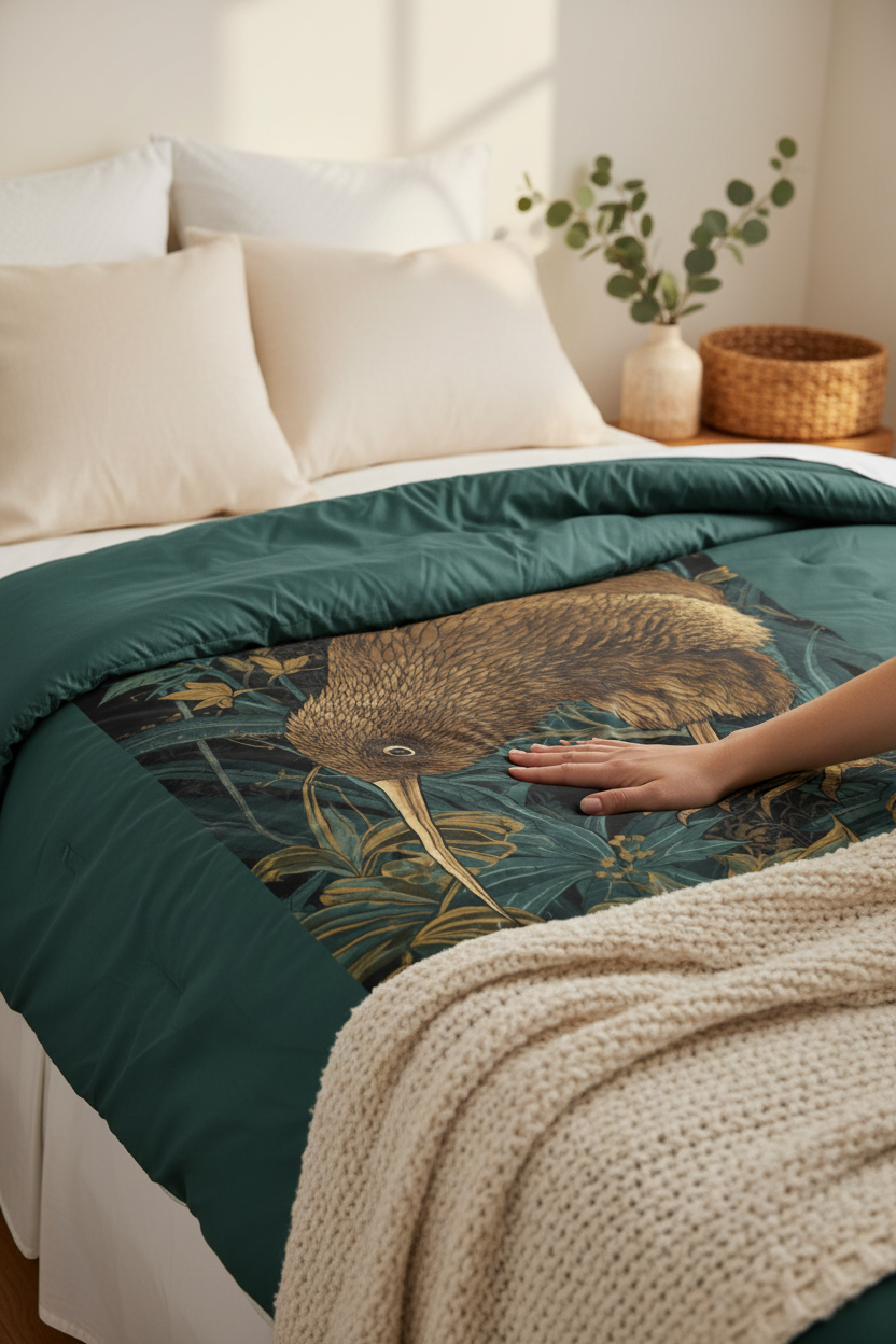 Kiwi Bird Comforter - Lifestyle Detail