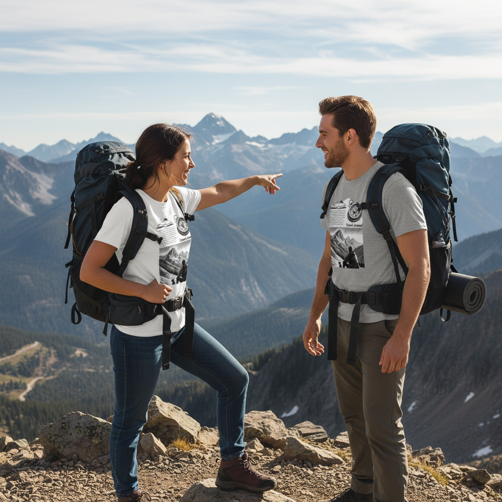 Mountains Couple Peak