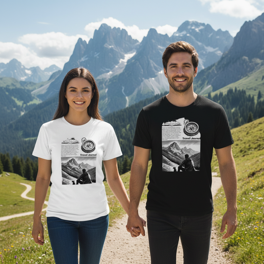 Mountains Couple White Black