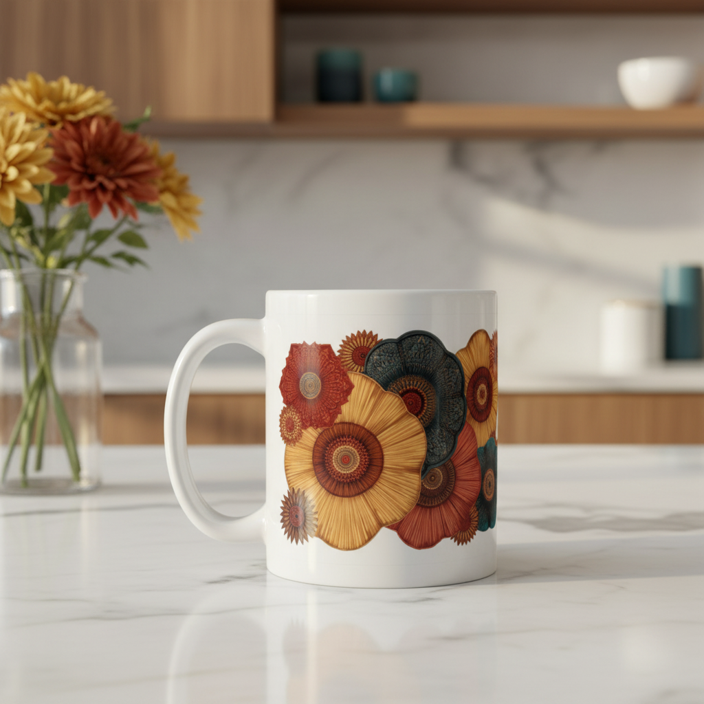 Mug on luxury marble countertop