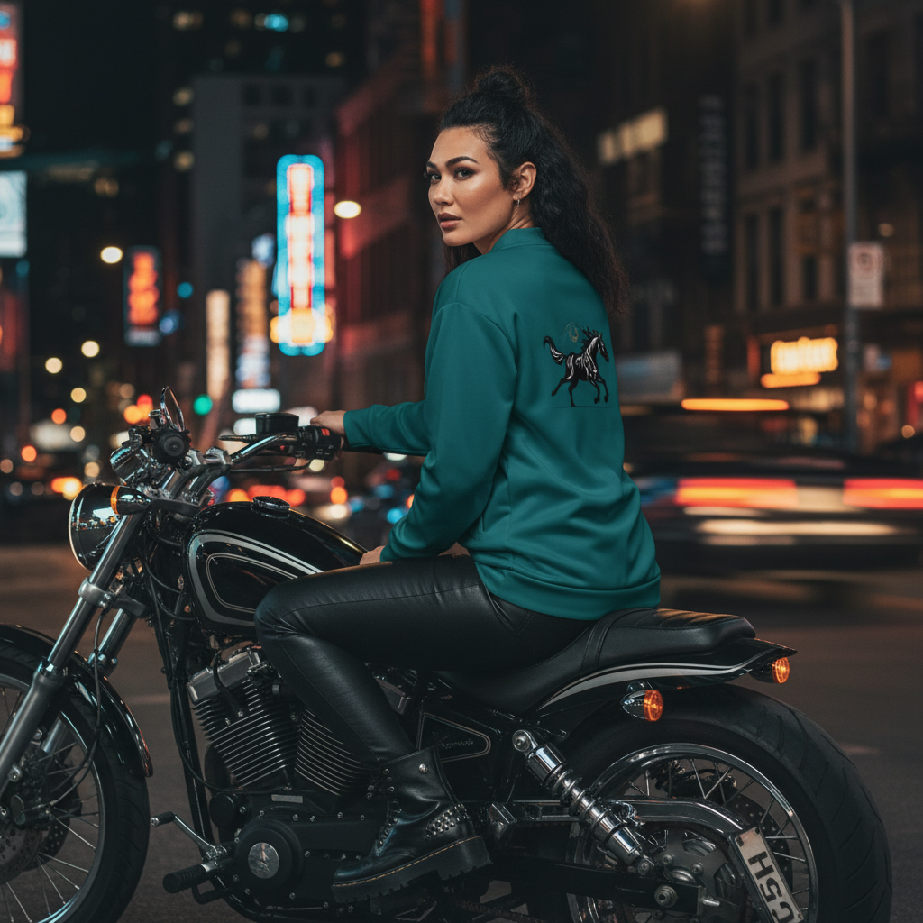 Rebellious motorcycle style