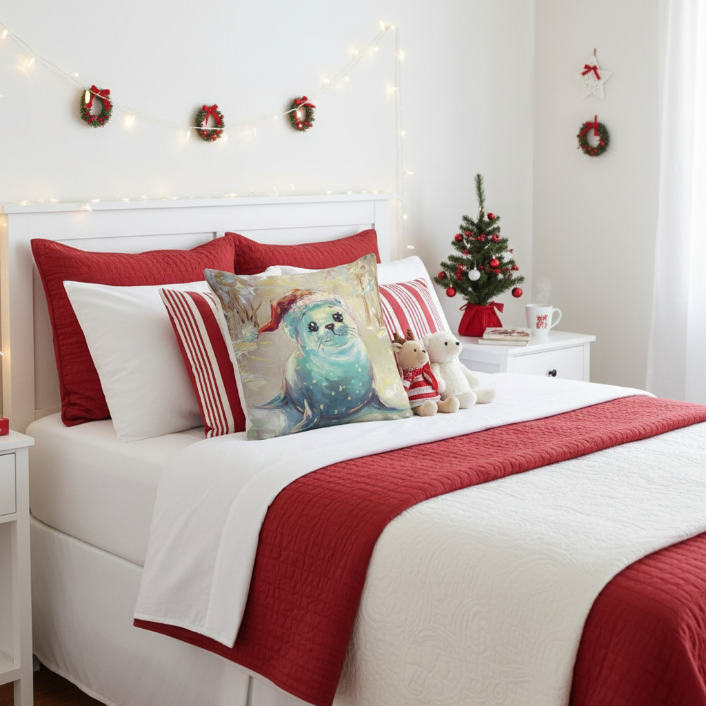 Seal Pillow - Kids Christmas Bedroom