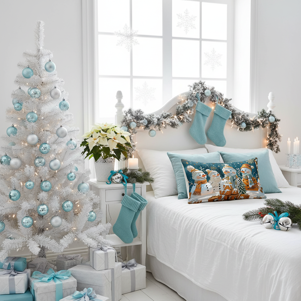 Snowman Basic Pillow - Festive Christmas Home Decor