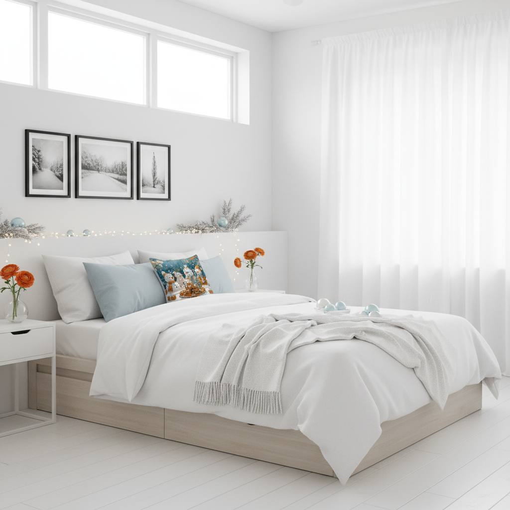 Snowman Basic Pillow - Festive Christmas Home Decor