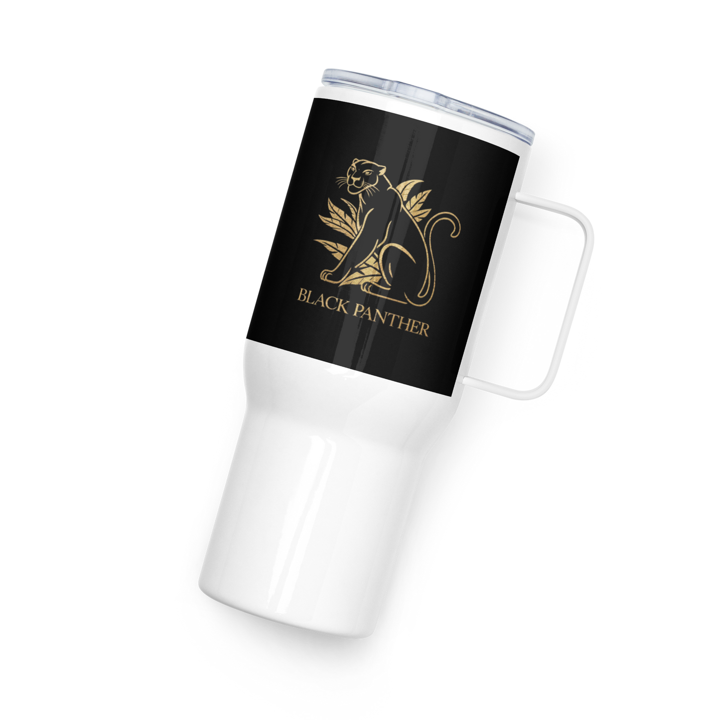 Travel mug with a handle Black Panther