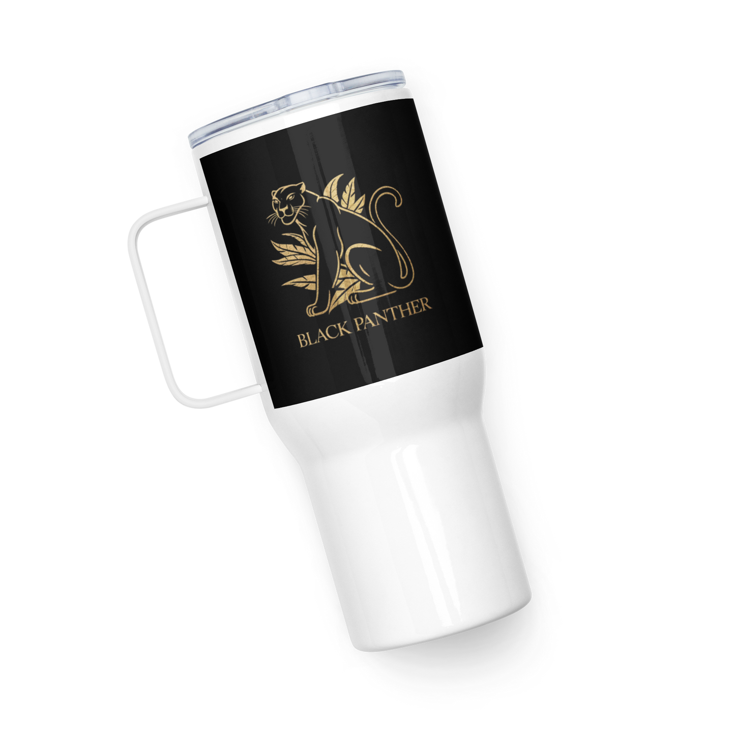 Travel mug with a handle Black Panther