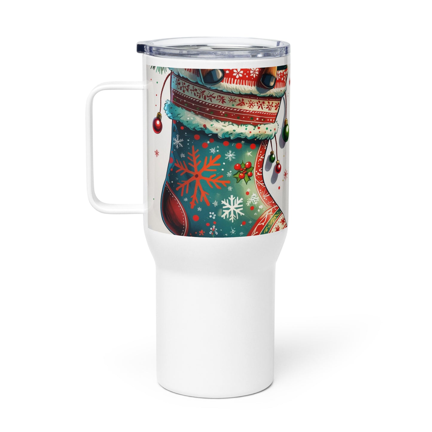 Baby Reindeer Travel Mug - Christmas Tree