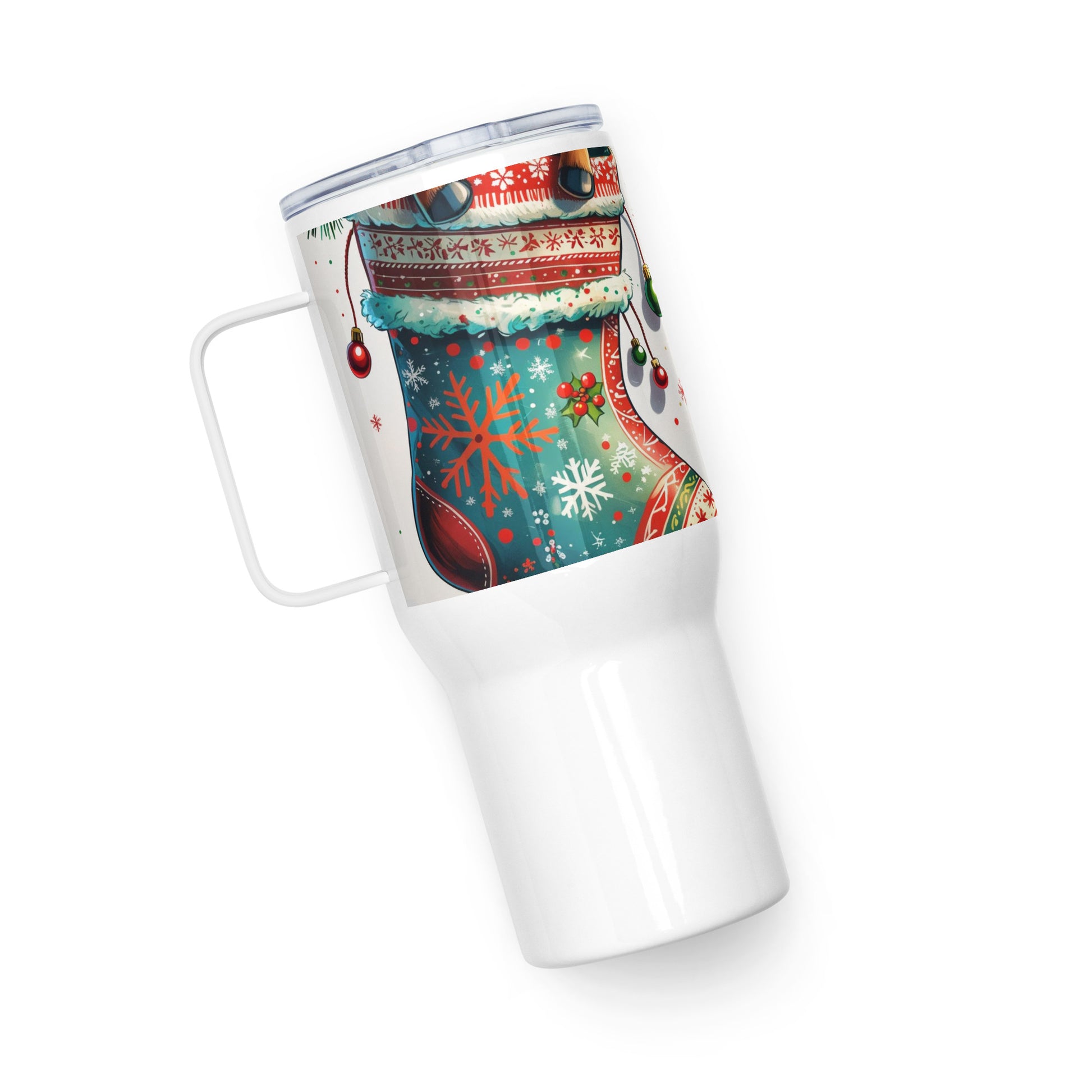 Baby Reindeer Travel Mug - Christmas Tree