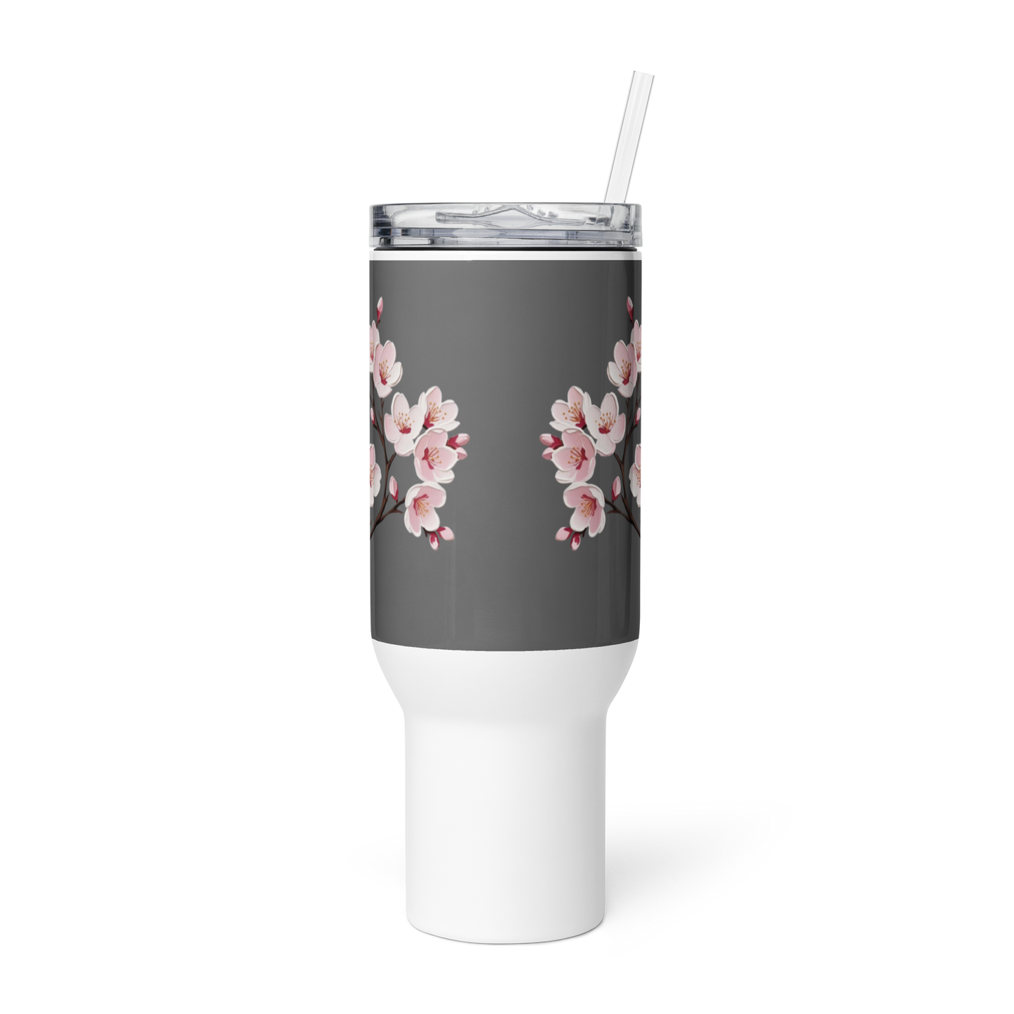 Travel mug with a handle Cherry Blossom
