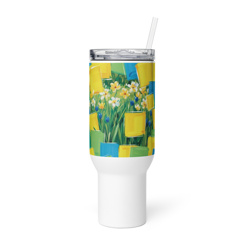 Spring Travel Mug with Handle - Fresh Seasonal Coffee Cup