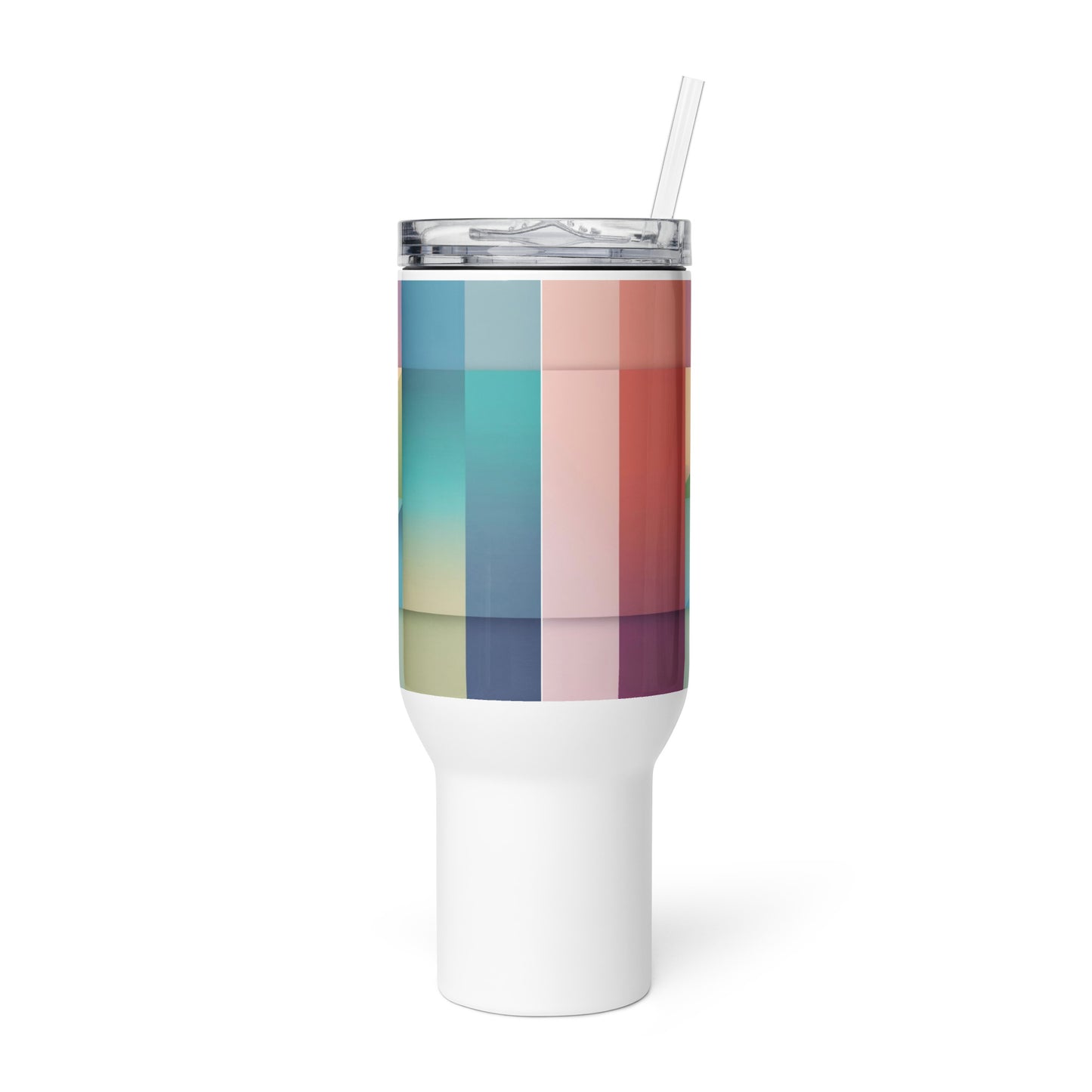 Colorful Travel Mug with Handle - Insulated Stainless Steel | Free Fashion Spirit
