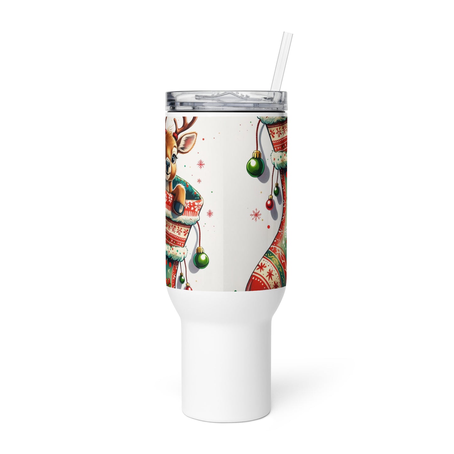 Baby Reindeer Travel Mug - Christmas Tree
