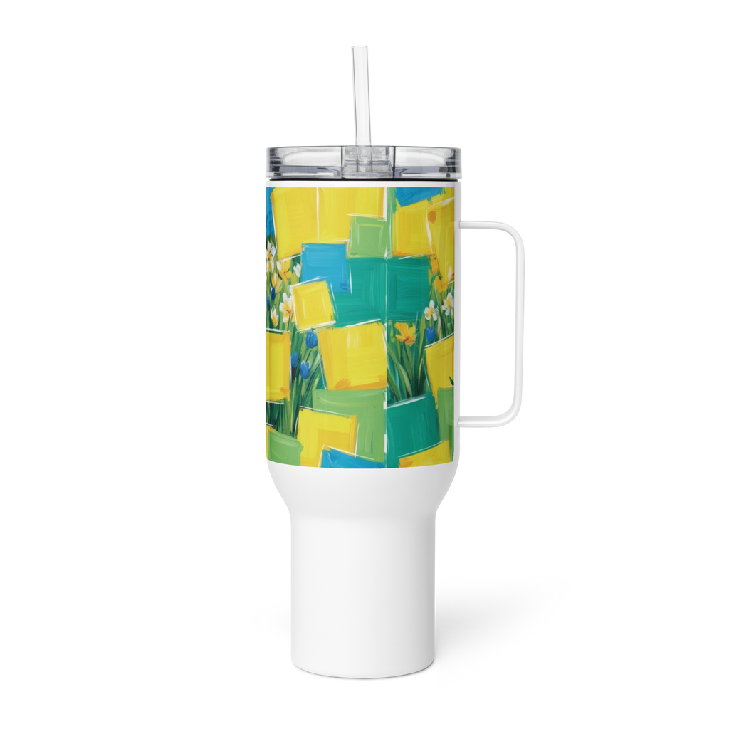 Spring Travel Mug with Handle - Fresh Seasonal Coffee Cup