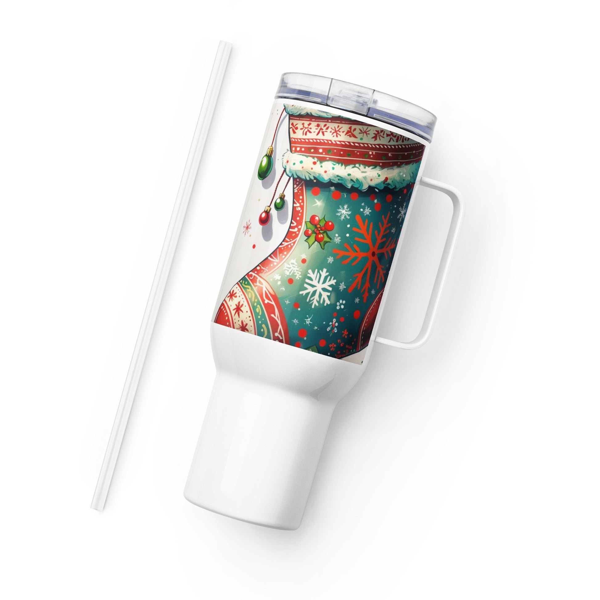 Baby Reindeer Travel Mug - Christmas Tree