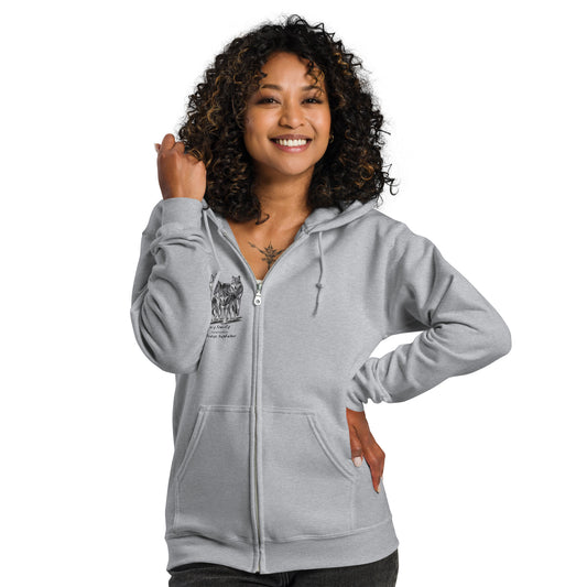 Wolfs heavy blend zip hoodie