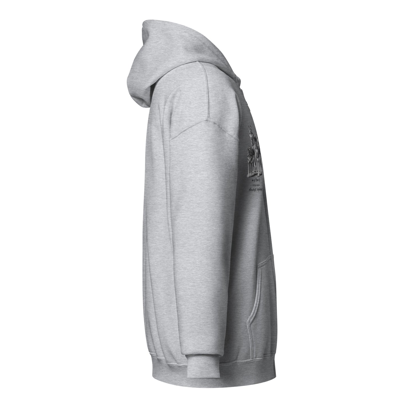 Wolfs heavy blend zip hoodie