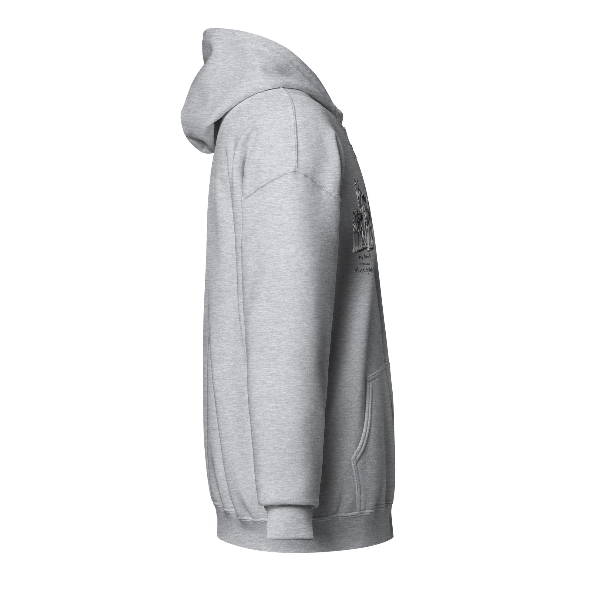 Wolfs heavy blend zip hoodie