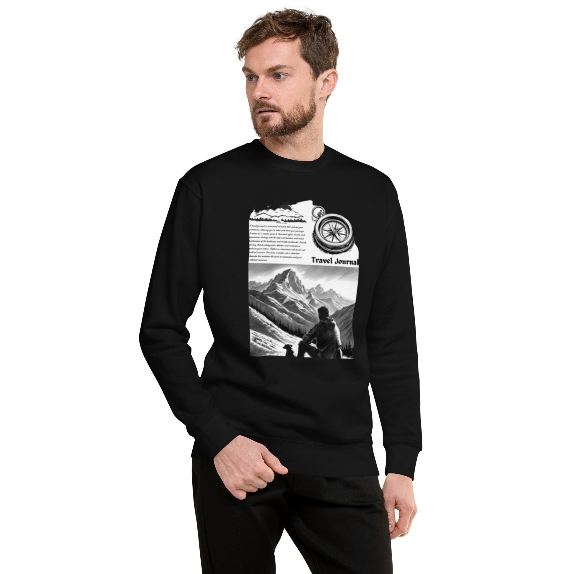 Mountains Unisex Premium Sweatshirt - Mountain Design Hoodie