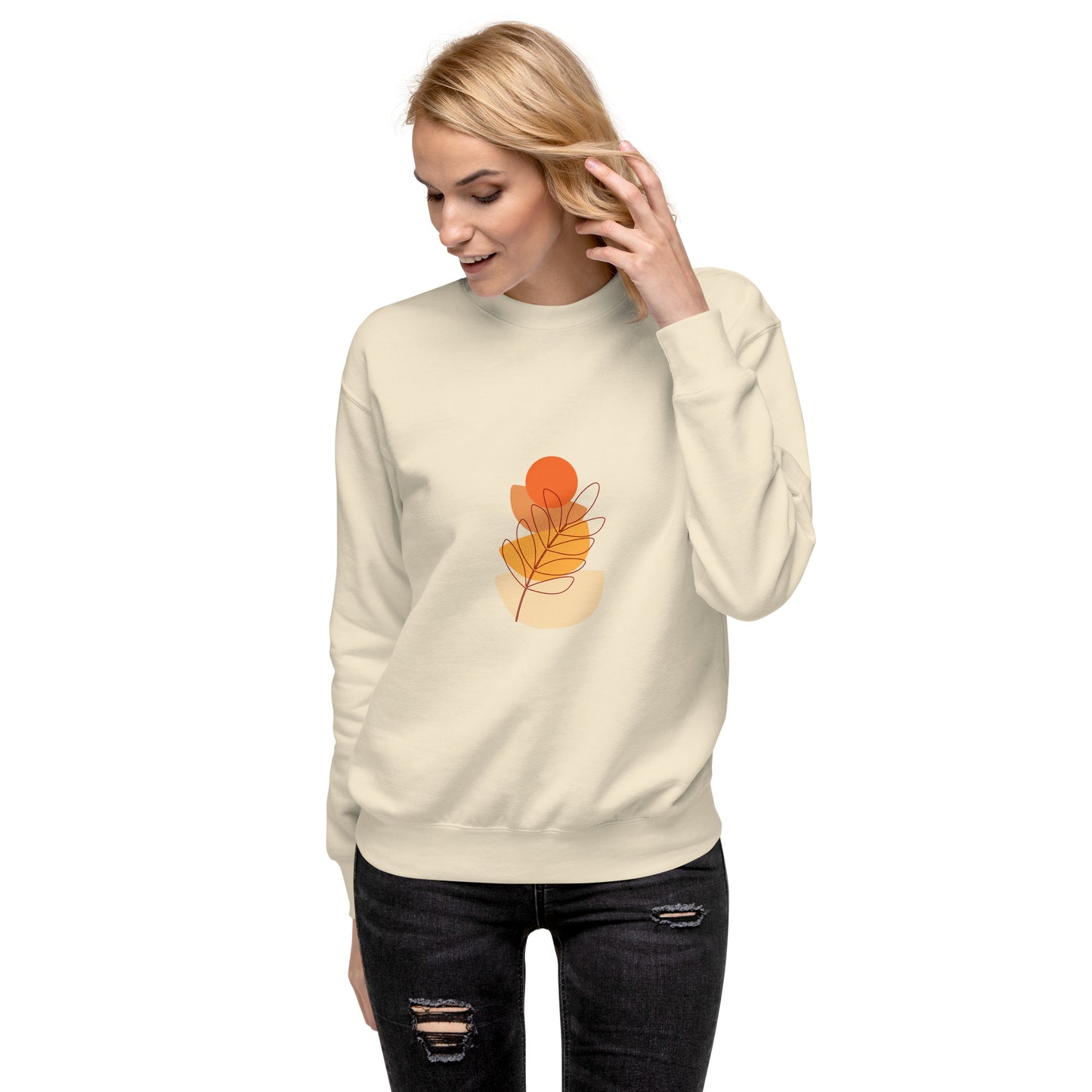 Orange Unisex Premium Sweatshirt