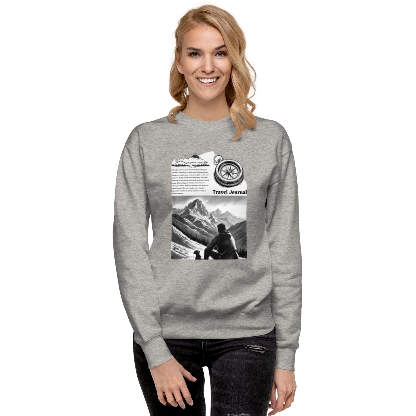 Mountains Unisex Premium Sweatshirt - Mountain Design Hoodie