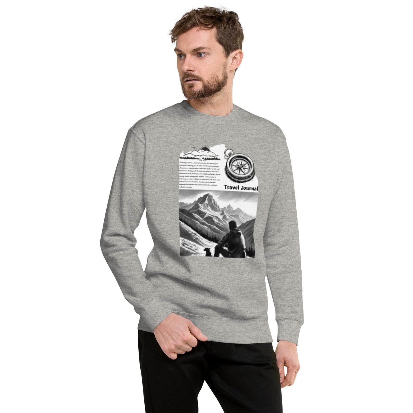 Mountains Unisex Premium Sweatshirt - Mountain Design Hoodie