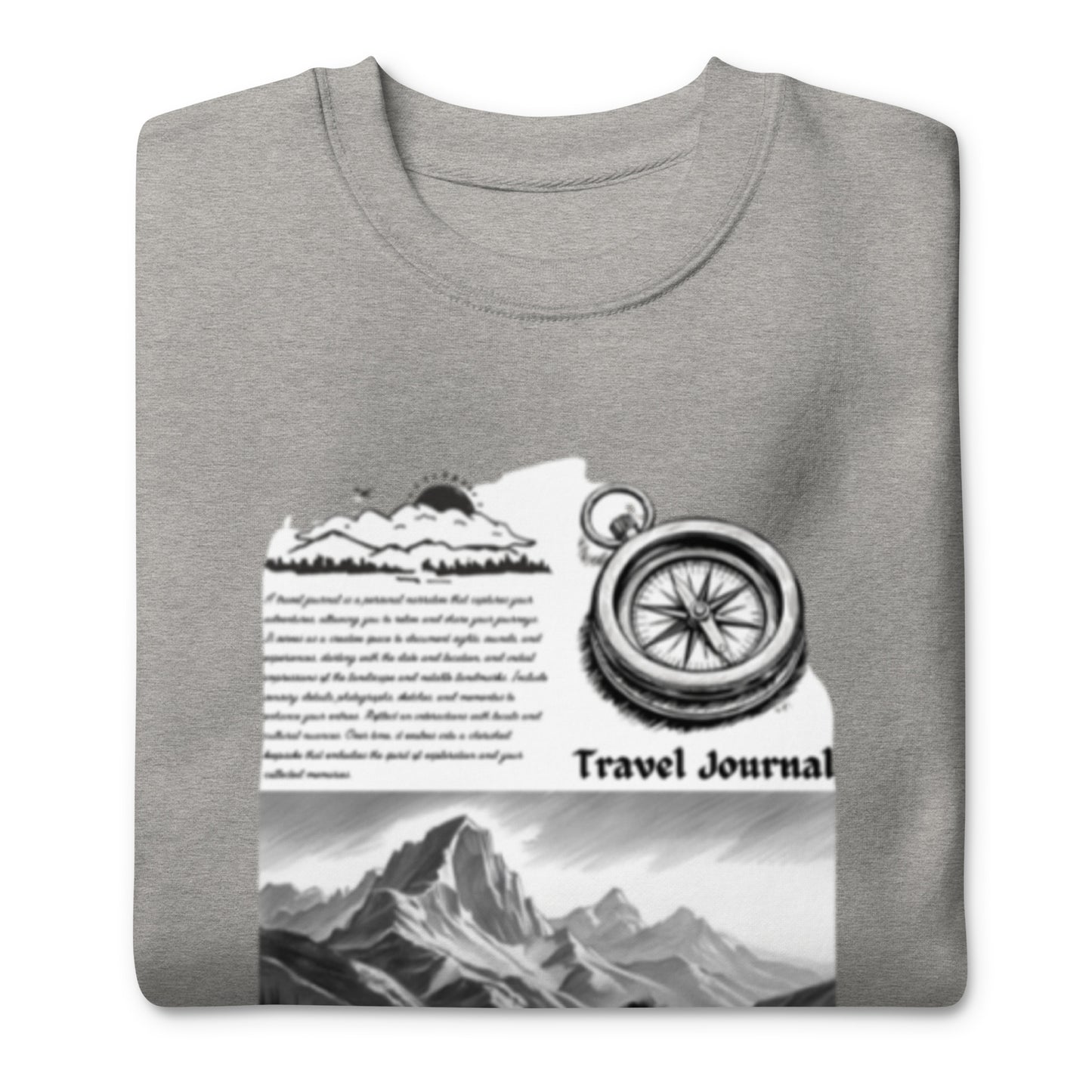 Mountains Unisex Premium Sweatshirt - Mountain Design Hoodie