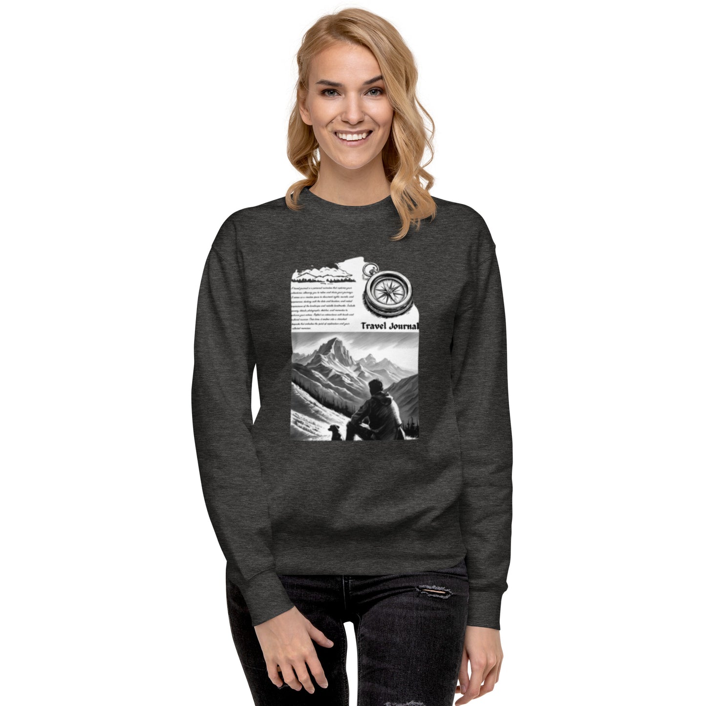 Mountains Unisex Premium Sweatshirt - Mountain Design Hoodie