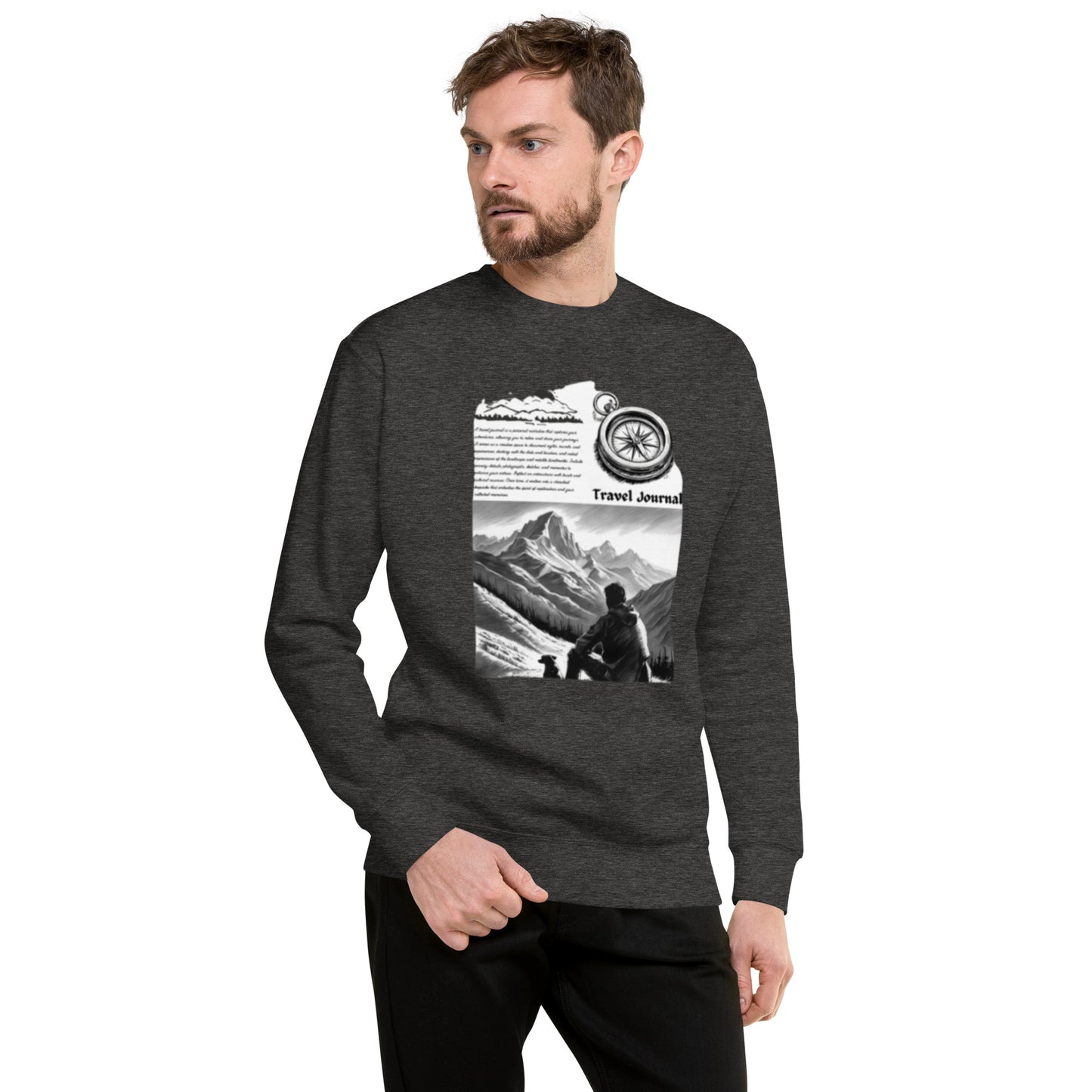 Mountains Unisex Premium Sweatshirt - Mountain Design Hoodie