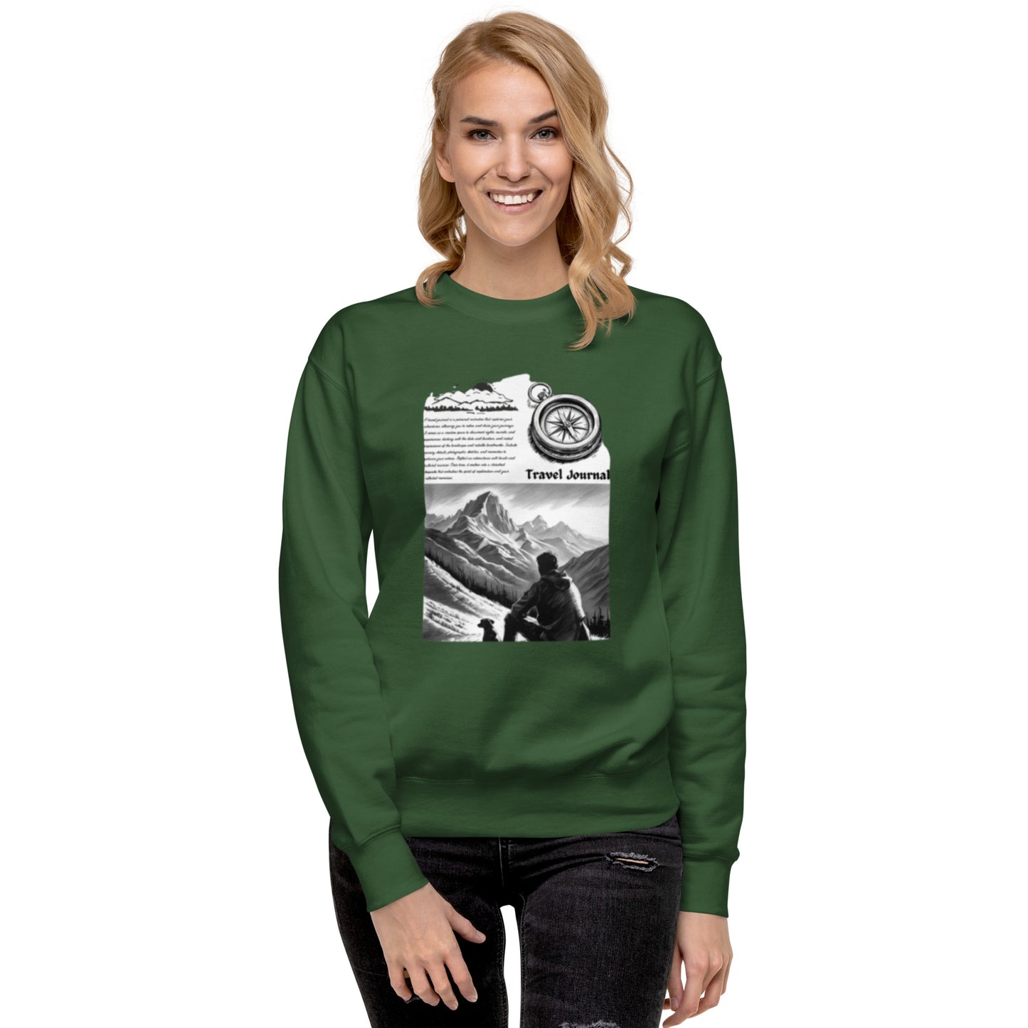 Mountains Unisex Premium Sweatshirt - Mountain Design Hoodie